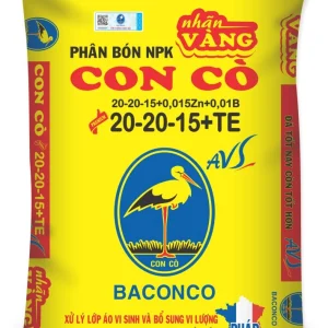 NPK CON CÒ 20-20-15+TE AVS Nhãn Vàng