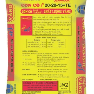 NPK CON CÒ 20-20-15+TE AVS Nhãn Vàng